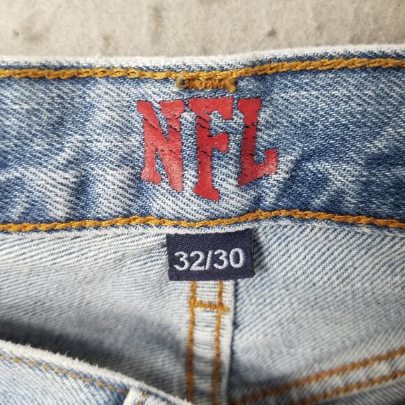 Pittsburgh Steelers Jeans Mens 32x30 Light Wash NFL Football 5 Pocket Pants - Picture 13 of 16